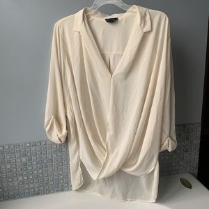 Top shop Maternity Cream Flowy Blouse